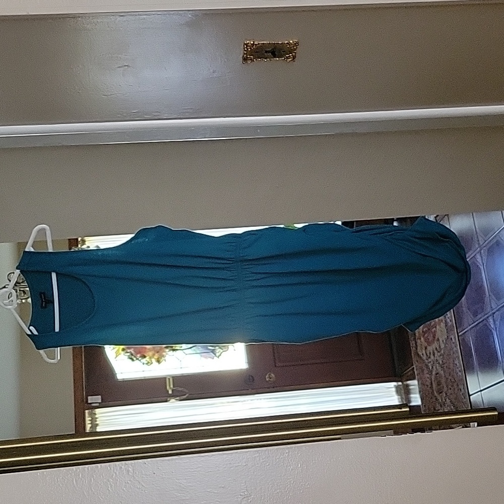 Lane Bryant racerback green midi dress size 18